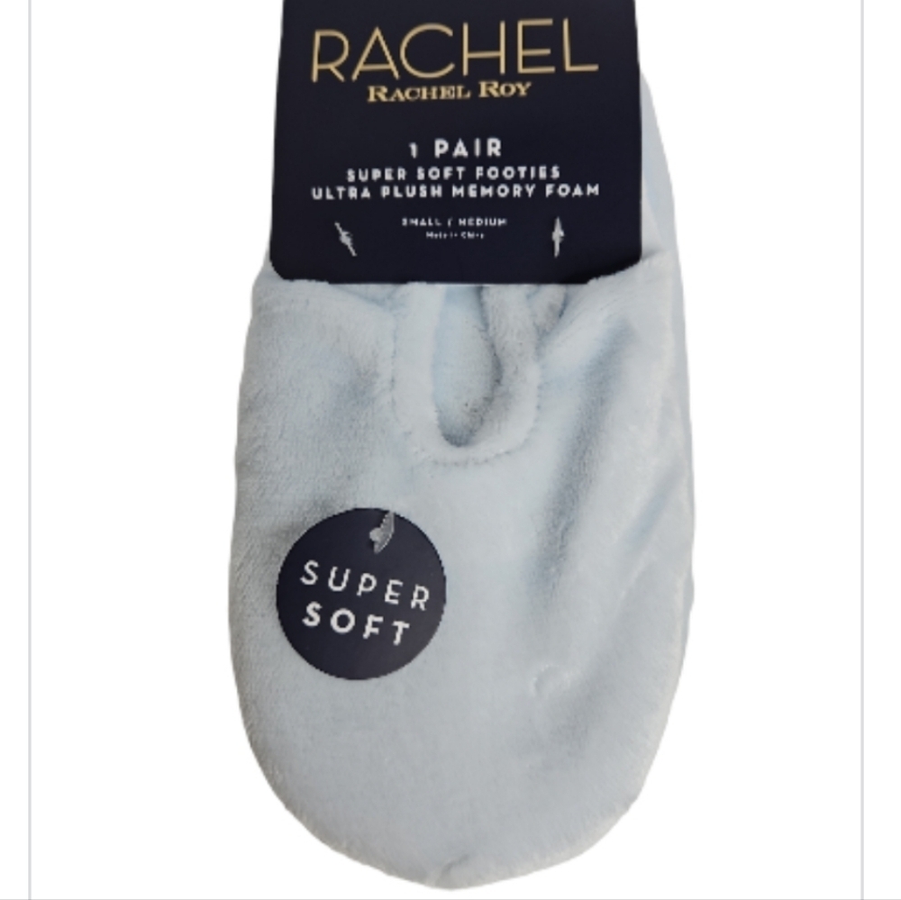 RACHEL Rachel Roy Light Blue Ultra Plush Memory Foam Slippers Size S/M NEW